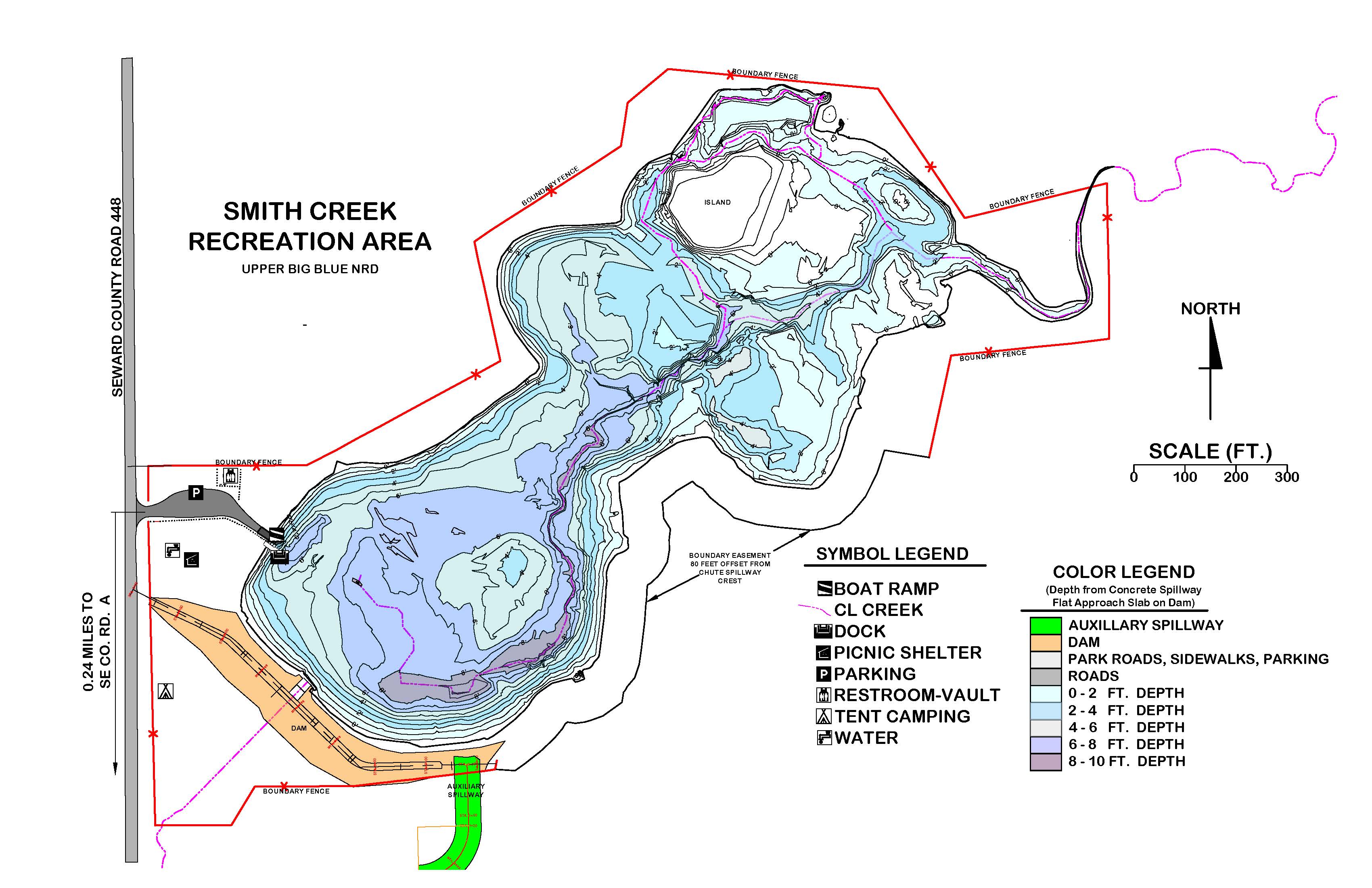 map with depths