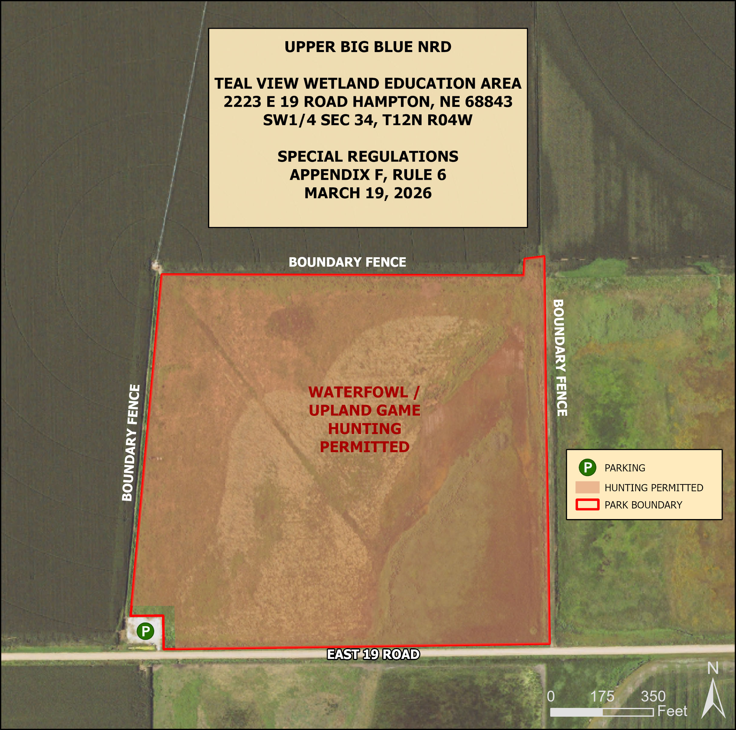 Map of Teal View Wetland Education Area
