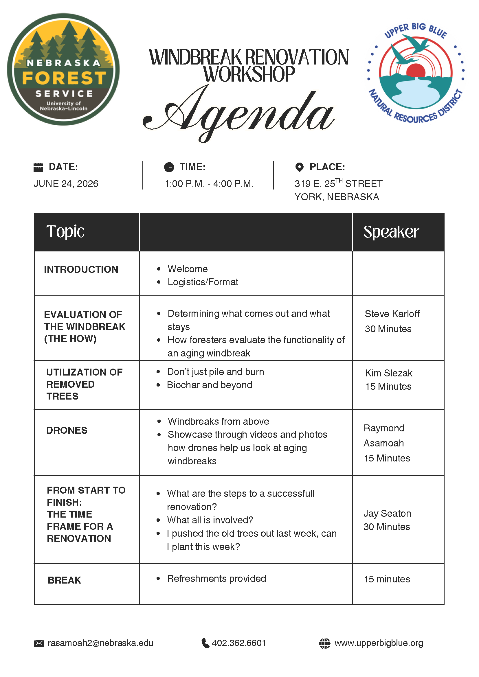 Agenda page 1