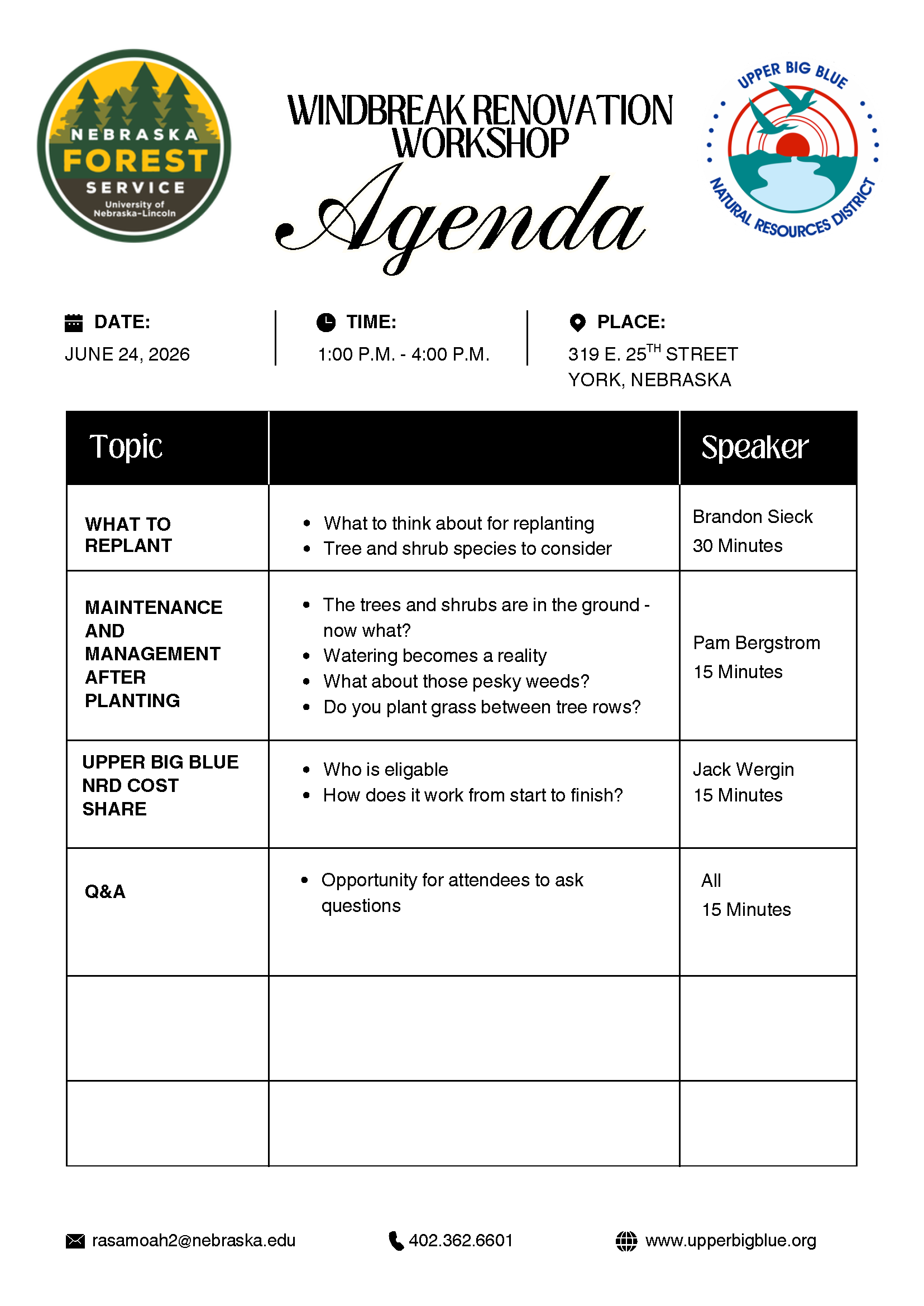 Agenda page 1