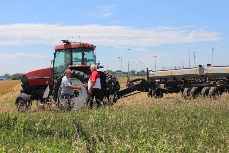 Scott Gonnerman and Dave Eigenberg, cover crop seeding