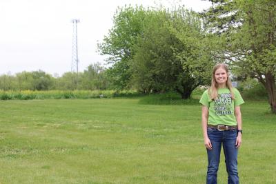 Emily Theis, president of the Osceola FFA chapter