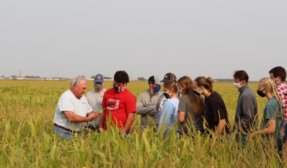 Dan with students from Concordia