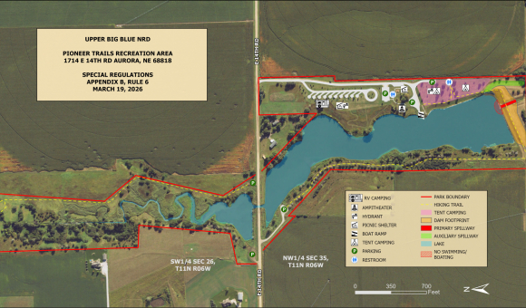 Pioneer Trails Recreation Area Map