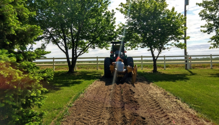 kyle on tractor