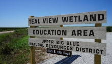 Teal View Sign
