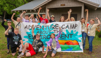 Group photo of students who attended ACE Camp in 2025