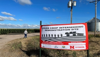 cover crop sign